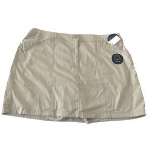 Karen Scott Plus 22W Khaki Skort Comfort Waist. No longer has tags